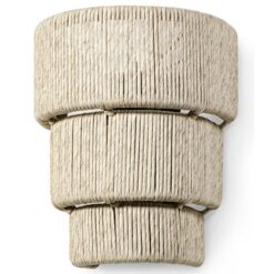 Arandela em fio natural de rami AFR001