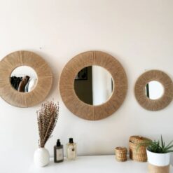 Composição Espelhos Decorativo em Fio Natural