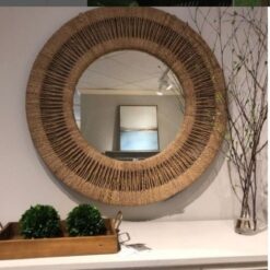 Espelho Decorativo em Corda Náutica Sol Nascente
