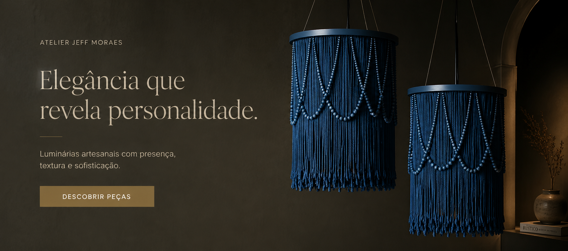 Banner luminaria franja azul